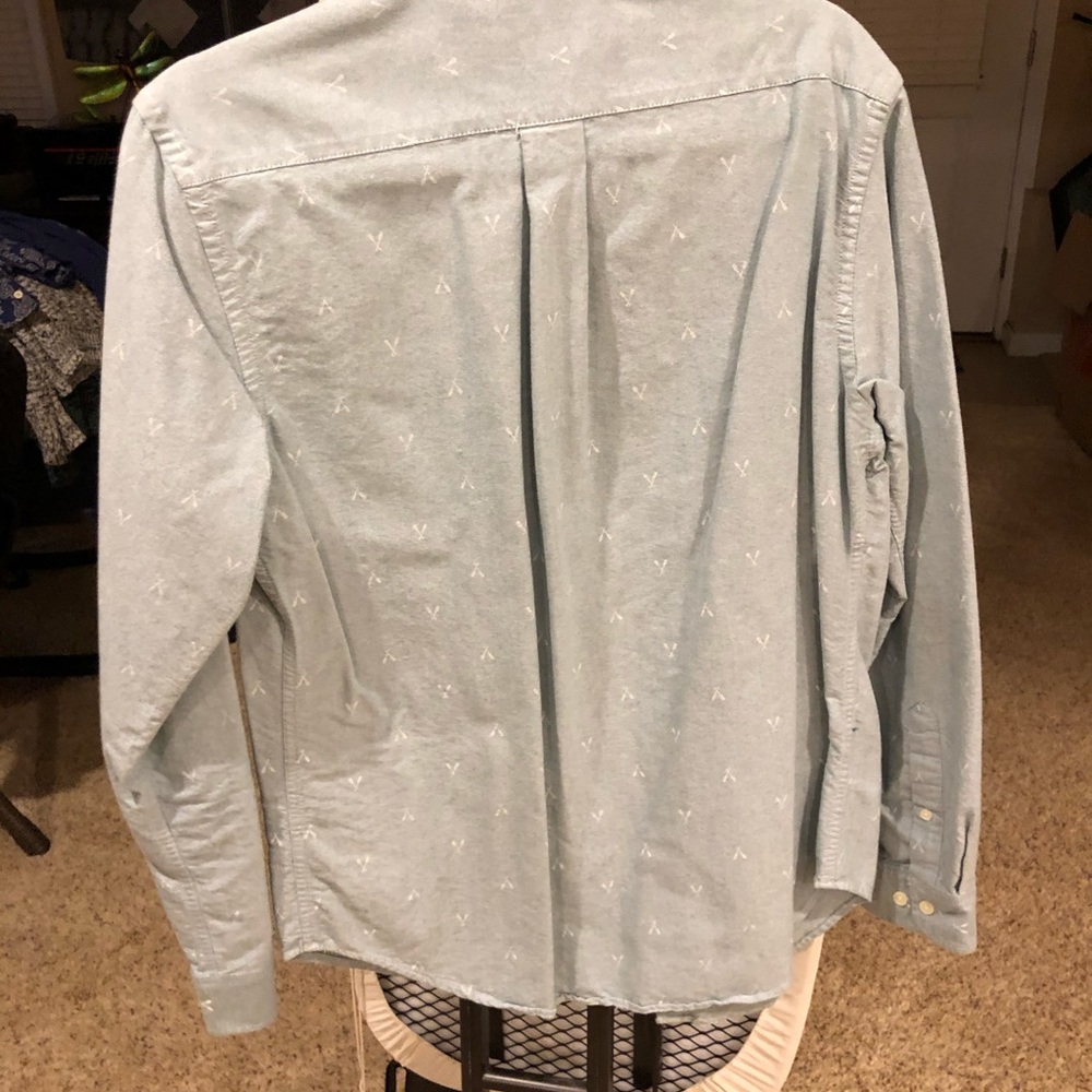 blue button down - Picture 2 of 2